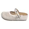 Pantuflas Tejidas Caladas Estilo Birkenstock para Mujer, Adecuadas para Usar al Aire Libre, Novedad Verano 2026 Sandalias Versátiles de Moda con Suela Gruesa para Aumentar la Altura