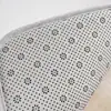 Tapete de chão de flanela transfronteiriço conjunto de três peças para vaso sanitário branco liso tapete de chão de banheiro antiderrapante absorvente de água tapete de pé em forma de U para vaso sanitário