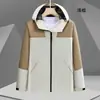 Jaqueta Corta-Vento Personalizada Roupas de Trabalho Impermeável Roupa de Equipe Jaqueta Estilo Outono e Inverno Roupa de Trabalho Corta-Vento Jaqueta Fina Estampa Logo Bordado