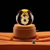Adorno de bola de cristal con grabado láser 3D de Mickey Mouse, luz cálida, estrella sanadora, luz de noche, transfronterizo