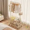Cabideiro Móvel de Chão Moderno para Uso Doméstico no Quarto, Cabide para Roupas de Dormir e Sujas, Prateleira de Armazenamento para Roupas e Chapéus