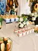 Mesa de Postres Mesa de Buffet Exhibidor de Comida Acrílico Ondulado Comida Fría Repostería Descanso para el Té Exhibidor Juego de Adornos