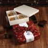 Caja de embalaje de madera para Año Nuevo, crujiente de yema de huevo y bocadillos de frutas, caja de madera, pastel chino, pastel de luna, pastel de frijoles mungo, caja de regalo 4 6