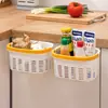 BnbsWholesale Multi-Especificación Montado en Pared Gabinete de Cocina Puerta Encimera Cesta de Almacenamiento Multifuncional Hueca Portátil Cesta de Almacenamiento