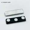 Fivela Magnética de Marca Industrial Neodímio Ferro Boro N35 Magnética Forte 45*13mm Crachá Magnético Fivela Magnética Três Ímãs Fortes
