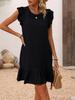 Vestido de tiro real independiente transfronterizo Amazon T2024 primavera y verano comercio exterior temperamento elegante sin mangas de color liso