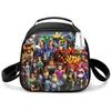 Bolsa de Almuerzo para Estudiantes de Primaria, Bolsa de Picnic, Bolsa de Hielo Redonda, Bolsa Térmica con Estampado Divertido, Bolsa de Hombro Única, Bolsa de Almuerzo de Dibujos Animados