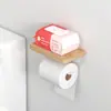 Porta-papel higiênico premium de parede, prateleira multifuncional para banheiro, instalação sem furos, suporte de armazenamento para banheiro para celulares e papel de seda