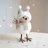 Decoración Navideña de Producto Nuevo Transfronteriza Colgante para Árbol de Navidad Pájaro de Espuma Simulada Bufanda Roja Gorro Pájaro