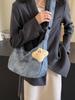 Bolso de gran capacidad para mujer, novedad de 2024, popular bolso de hombro tipo bandolera para mujer, de estilo nicho textil, combinable con todo, bolso de moda para mujer.