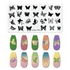 Arte de Uñas Estilo Japonés Placa de Acero Estampada Patrón de Mármol Copo de Nieve Navideño Animales Transferencia para Uñas Plantilla de Acero Inoxidable Venta al por Mayor