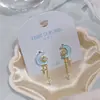 Colección de Pendientes de Hueso de Titanio Estilo Coreano, Pendientes de Lujo Ligero con Lazo para Mujer, Accesorios Sencillos para Orejas con Pasador de Plata S925