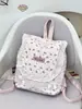 Mochila Nueva Estilo Francés Encaje Floral Suave Adorno Estilo Hada Suave y Linda Estilo Crema, Mochila Fresca y Versátil para el Trabajo