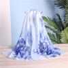 Nuevo Pañuelo de Seda Largo de Gasa para Mujer de Primavera y Otoño, Periódico de Urraca, Venta al por Mayor, Fábrica Directa de Regalos