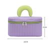 Bolsa de Cosméticos Portátil 2025 de Aspecto Elegante, Nuevo Color Contrastante para Viajes de Negocios, Bolsa de Tocador de Gran Capacidad, Bolsa de Cosméticos de Gama Alta