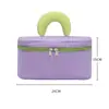 Bolsa de cosméticos portátil de nuevo diseño de nicho con colores contrastantes, bolsa de lavado de alta gama de gran capacidad, bolsa de almacenamiento de cosméticos portátil