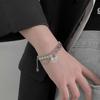 Nuevo collar de perlas reflectantes coolomi, diseño de nicho de hip hop para mujer, personalidad dulce y genial, collar popular en línea.