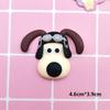 Perro Sudando Estéreo Caliente de Dibujos Animados Sombrero Azul Serie de Perros Accesorios de Goma Suave de PVC Pasador para el Cabello Agujero para Zapatos Accesorios para Tazas de Agua