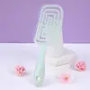 Pente de Cabelo com Pente Fino Topo Craniano Alto Forma Oca Elástico de Retorno Almofada de Ar Pente para Uso Duplo Seco e Molhado Cabelo Liso Pente de Massagem Masculino e Feminino