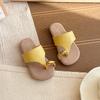 Pantuflas de Estilo Coreano para Niñas para Uso Exterior 2025 Verano Nuevo Casual Normcore Chanclas Suela Blanda Antideslizante Pantuflas Slip-On