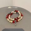 2024 Pulsera de Cuentas Retro Estilo Chino Explosivo Diseño de Nicho Sentido Avanzado Nueva Joyería de Pulsera Antigua Estilo Chino