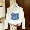 Camada base fina de outono primavera e outono crianças grandes algodão puro meninos roupas de outono camiseta de manga comprida infantil tops para bebês meninos