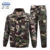 Fabricantes de ropa de camuflaje de algodón puro al por mayor conjunto de ropa de trabajo elástica transpirable protección laboral para soldadura anti-Marte