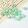 Cuentas Redondas de Agujero Grande Chapadas en Oro Cuentas Sueltas Pulsera DIY Accesorios para Coletas Cubo de Cuentas Accesorios para Joyería Venta al por Mayor