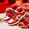 Putian Auténticos Zapatos Deportivos Bajos Aj para Hombre Año del Serpiente Zapatos Aj para Mujer Zapatos de Boda Rojos Zapatos de Compromiso Nupciales Zapatos Deportivos para Pareja