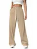 2026 Transfronterizo Europeo y Americano Primavera/Verano Nuevo Amazon Wish Pantalones Largos Deportivos Casuales Rectos Anchos Holgados para Mujer