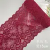 (Recomendado) Renda Macia Elástica de 15cm, Lingerie Sexy Colorida, Tecido de Renda, Bainha Alargada