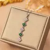 [Acero de Titanio] Popular Moda Europea y Americana Versátil Collar de Trébol de Cuatro Hojas para Mujer, Lujo Ligero, Gama Alta, Elegante Cadena para Clavícula Joyería