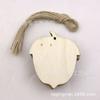 Hojas de varios estilos, virutas de madera, hojas decorativas de madera, piñas, virutas de madera, colgante, 10 por paquete