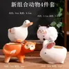 Atacado do Fabricante Vasos de Flores Suculentas Animais Peixe-Palhaço Desenho Animado Cerâmica Diâmetro Pequeno e Médio Argila Respirável Artesanato Fofo
