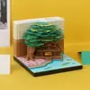 Regalos Creativos Culturales y Creativos, Calendario de Escultura de Papel Casa en el Árbol, Adornos de Escritorio, Atracciones Turísticas, Recuerdos para Reuniones de Negocios, Notas Estéreo 3D