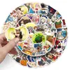50 pegatinas de graffiti de arroz de laberinto personalizadas de dibujos animados transfronterizos para el día, creativas decorativas para tazas, teléfonos móviles, cuadernos