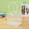 Bolsa de Presente Portátil Lua Cheia Quadrada Transparente Moda Casamento Planta Verde Suculenta Bolo Para Levar Embalagem de Presente Doce