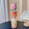 Pequeño Regalo para el Día del Maestro Bouquet Tejido a Mano de Lana Girasol Rosa Regalo para Maestro de Jardín de Infancia Escuela Primaria