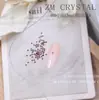 K9 Nuevo Súper Brillantes Base Plana Coloridos 1.5mm Redondos Pedrería para Uñas Mixtos Pedrería Triturada Pedrería Apilada Decoraciones de Pedrería Adhesiva de Corte 33