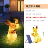 Luminária Coelho Pequeno Alimentada por Energia Solar Luz Animal Iluminação de Paisagem para Jardim Externo Decoração Luminária de Pátio Luminária de Gramado Luz LED