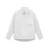 Roupa Masculina ACU Cor Sólida Estilo Fresco Camisa de Manga Longa para Homem 2026 Outono/Inverno Nova Modelagem Solta Gola Reversível Jaqueta Camisa Casual
