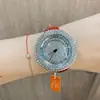Reloj Timini para Mujer Estilo Coreano con Diamantes Completos y Diamantes Esfera Giratoria de Moda Correa Reloj para Mujer Elegante para Mujer Nicho