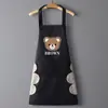 Avental de Cozinha Doméstico, Roupa de Trabalho Impermeável e à Prova de Óleo, Avental de Urso Marrom Moderno e Fofo, Macacão Personalizável de Novo Estilo