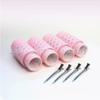 En stock con flequillo de aluminio, rodillo para el cabello, rizador de cabello de color sólido, cabezal autoadhesivo, rollo hueco para volumen de cabello esponjoso.