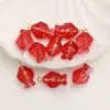 Colgante de Pez de Vidrio con Gradiente Iridiscente con Colgador de Cobre para Pendientes y Collares DIY Accesorios de Estilo Chino Hechos a Mano con Cuentas Venta al por Mayor