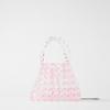 Bolsa de cuentas rosa para fabricante bolsa de cuentas bolsa portátil de cuentas de cristal para mujer verano nuevo bolso de hombro bolso pequeño