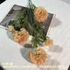 5 Cravos, Flores Artificiais de Cravo de Haste Única, Decoração para Casa e Hotel, Casamento e Casa, Materiais Florais Atacado, Flores de Seda