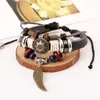 Pulseira retrô de personalidade em couro de vaca, moda, temperamento, coringa, pulseira de couro com contas, novo, fornecimento de fabricantes de pulseiras