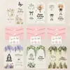 Tarjeta de Felicitación de Cumpleaños en Inglés Estilo Floral Nuevo Transfronterizo con Bendiciones Creativas Manuscritas, Sobre y Tarjeta de Regalo Decorativa