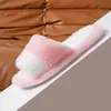 Pantuflas de Color Sólido de Moda de Piel Sintética de Conejo con Suelas Suaves, Ligeras y Transpirables para Uso en Casa, Adecuadas para Todas las Estaciones, Lino, para Parejas, Hombres y Mujeres, Viaje